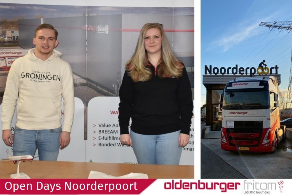 Oldenburger|Fritom participates in the open days of the Noorderpoort Logistics vocational college.