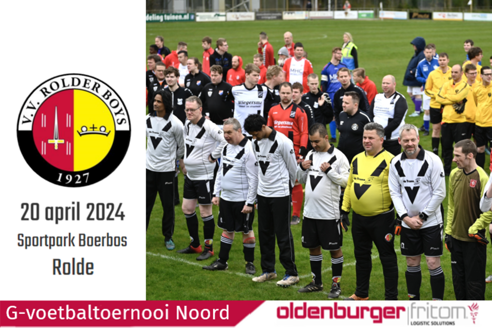 Oldenburger|Fritom hoofdsponsor KNVB G-voetbaltoernooi Noord 2024.