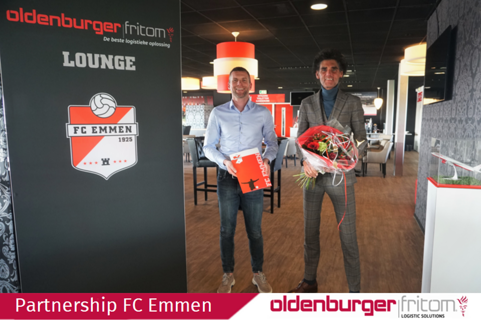 Oldenburger|Fritom heeft het partnership met voetbalclub FC Emmen met een jaar verlengd.