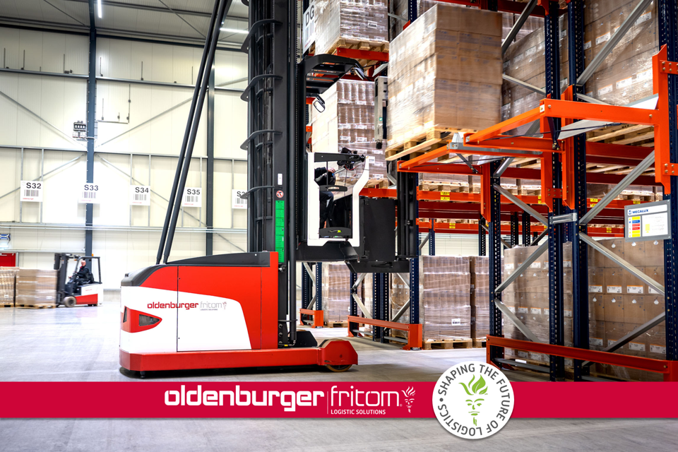 An Additional Very Narrow Aisle Truck In Oldenburger Fritoms Breeam Outstanding Dc