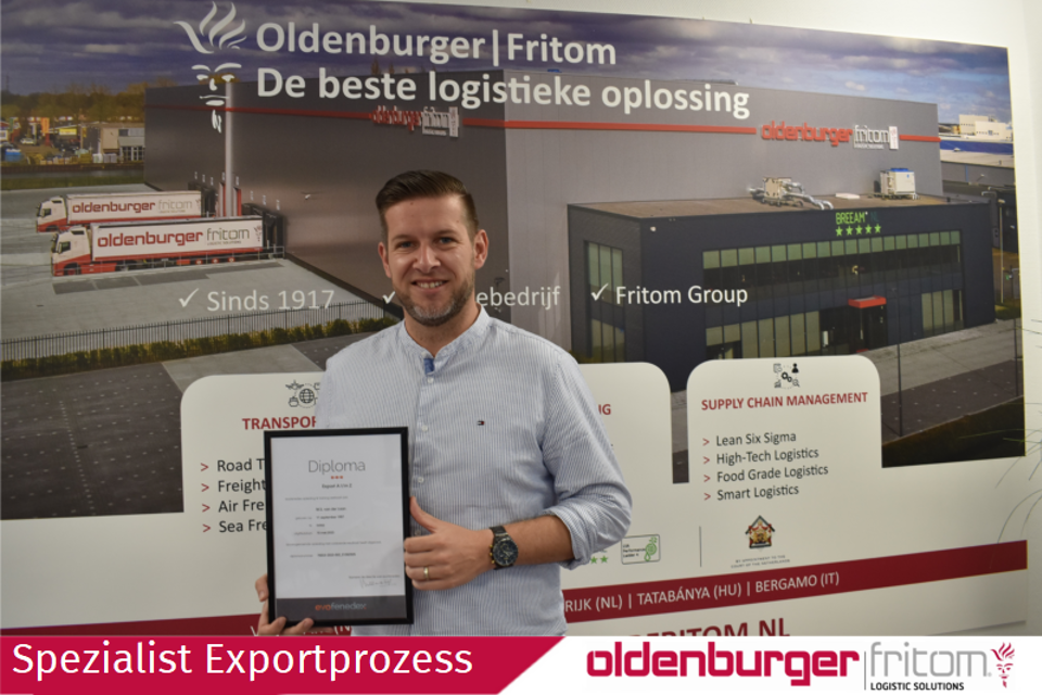 Commercial Manager Marienus van der Laan ist jetzt Spezialist für Exportprozesse.